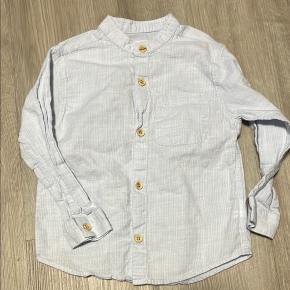 Zara Boy’s Light Blue Button-Up Shirt 3-4 - Picture 1 of 1